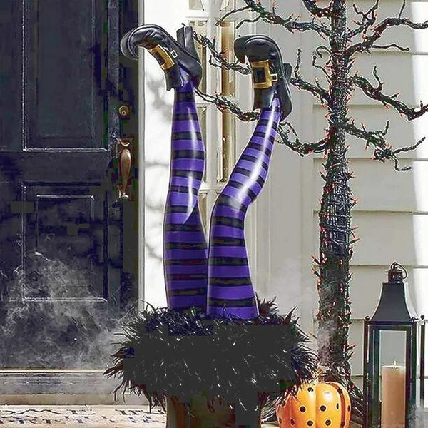 Halloween Witches Legs Stakes How To Make