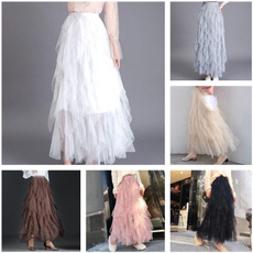 layeredtulleskirt, high waist skirt, tullemeshskirt, halfdres