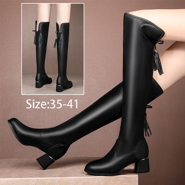 Plus size outlet tall black boots