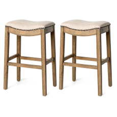 Set, saddle, leather, Stool