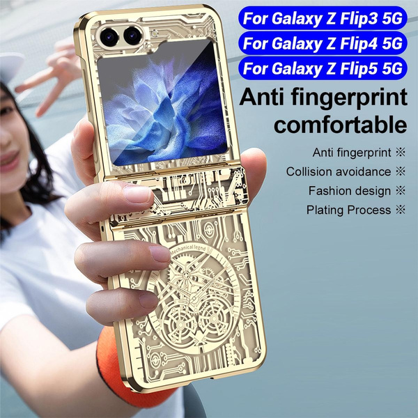 for Sam Galaxy Z Flip 3 4 5 Case Luxury Decorative Design Pattern