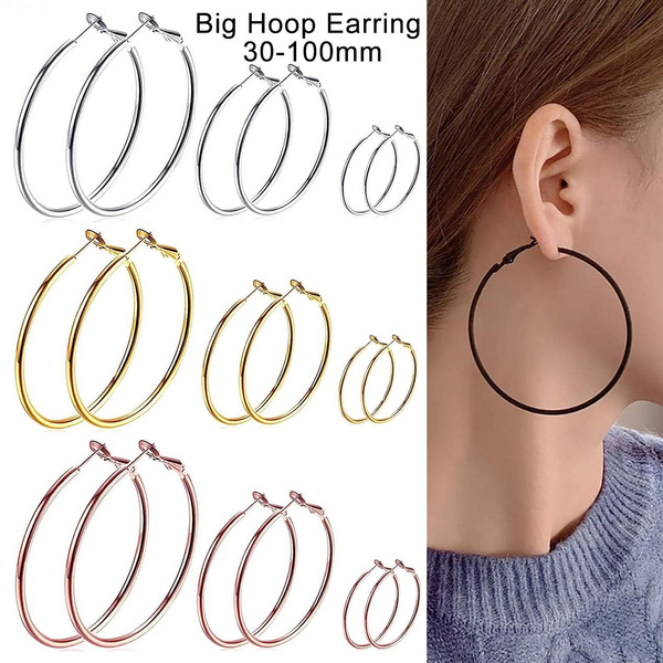 Loop Through Hoop Earrings (Pair)