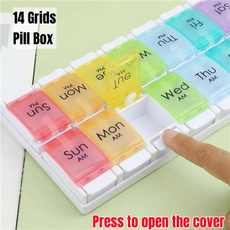 case, Box, pillbox, rainbowmedicineplanner