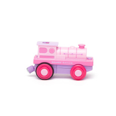 pink, Wooden, Train, Battery