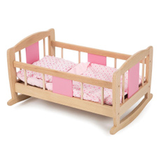 pink, doll, Wooden, Bedding
