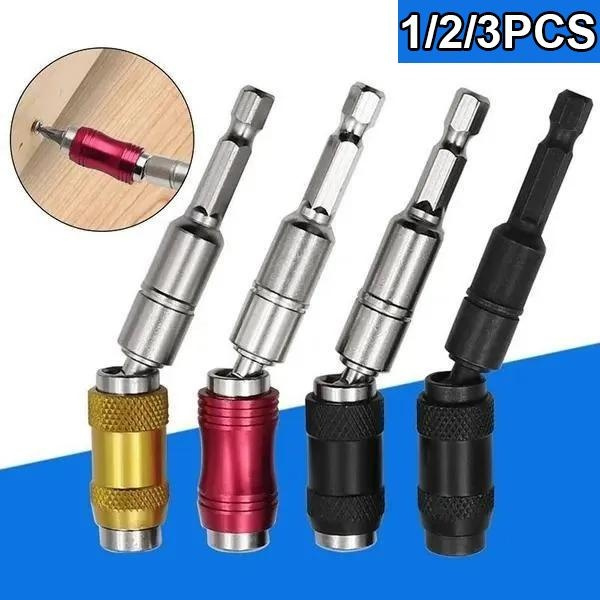 1/2/3PCS Screw Drill Tip Drill Screw Tool Quick Change Locking Bit Holder Drive Guide
