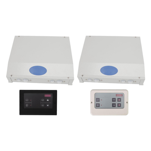 Digitale Sauna Controller Eenvoudige Bediening 35-110℃ ABS Shell Stoomgenerator Controller Wandmontage Licht Controller voor 3-27KW Saunakachel (zwart