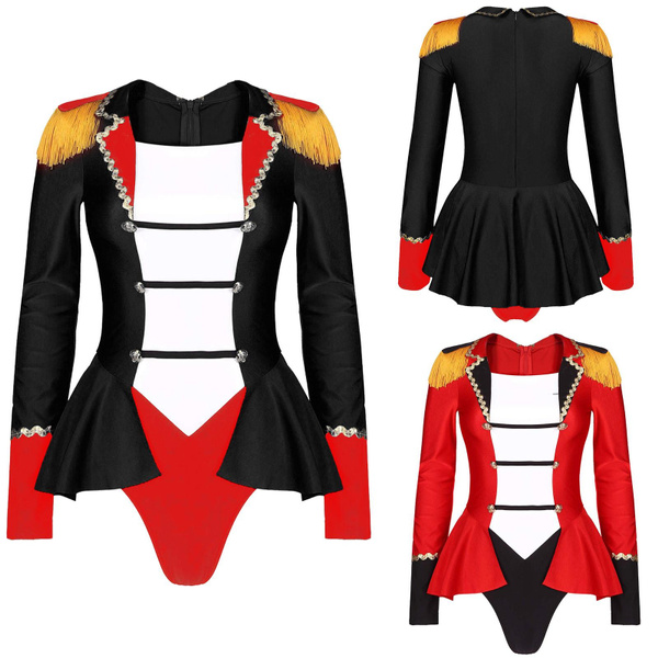 Women's Halloween Circus Ringmaster Cosplay Costume Long Sleeve ...