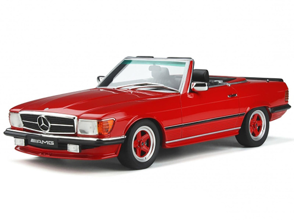 Mercedes 500 SL AMG 1986 Rouge – Miniature OTTOMODEL 1/18, Résine, Collection