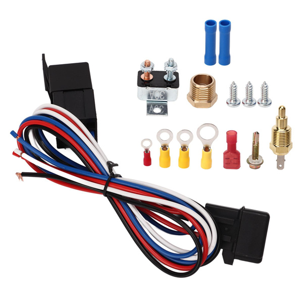 12V Electric Radiator Fan Thermostat Controller Kit