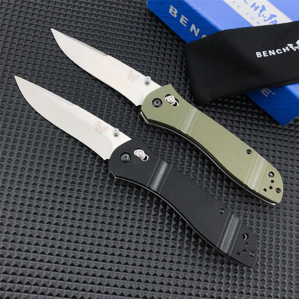 2023 Benchmade 710 Tactical Folding Pocket Knife AXIS Lock D2 Blade G10