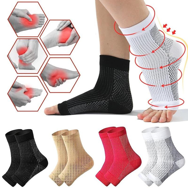 1/3/5Pairs Socks Ankle Compression Sleeve for Women or Men Ankle ...
