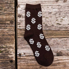 Funny, Cotton Socks, Money, Men