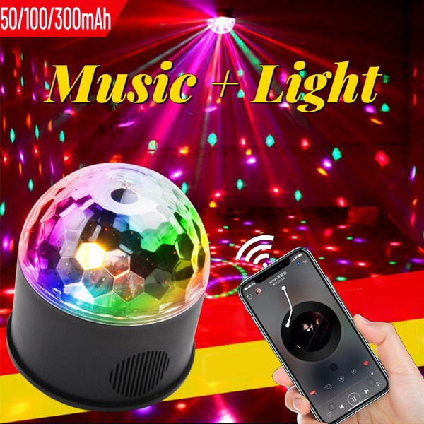 Mini Bluetooth Audio Magic Ball Crystal Light Black Magic Ball Light 