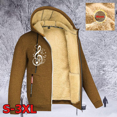 hoodiesformen, Fleece, Outdoor, Winter