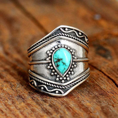 bohemianring, Turquoise, ringsforparty, Jewelry