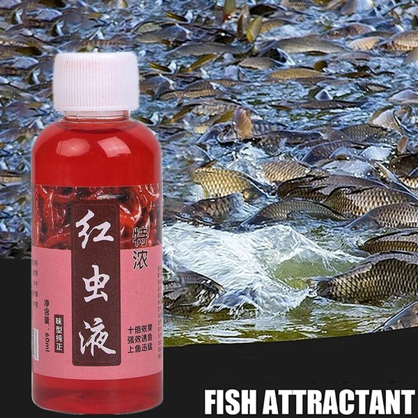 Red Worm Liquid Bait - 60ml Fish Scent - Bait Fish Additive