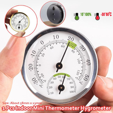 Mini, wallmounted, minithermometer, thermometerhygrometer