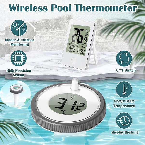 Wireless Pool Thermometer - Digital Floating Pool And Spa