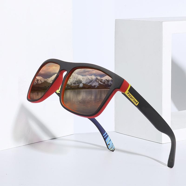 Fashion Square Vintage Polarized Sunglasses Men Women Retro Driving Fishing  Luxury Brand Designer Sun Glasses UV400 Eyewear