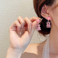 pink, cute, Dangle Earring, Jewelry