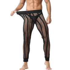 meshleggingsmen, pants, Fish Net, seethroughpant