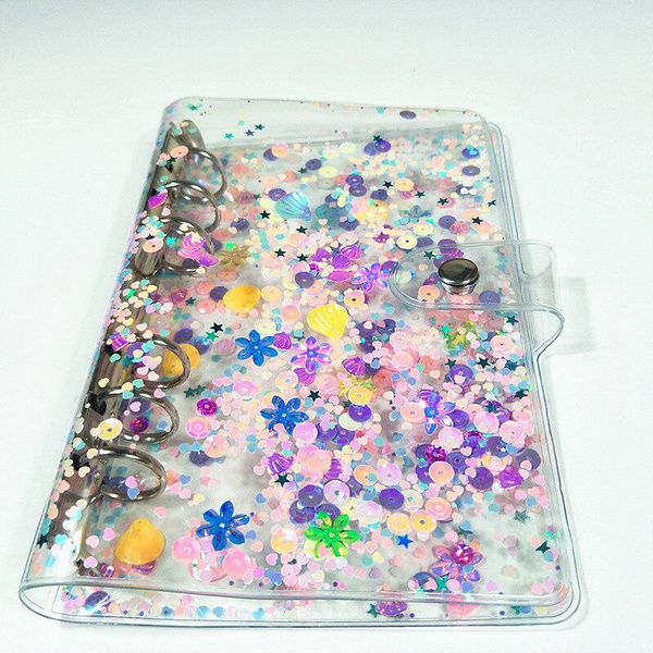 1pc Colorful Transparent Plastic Clip File Folder A5 A6 Notebook Binder 1pc Colorful Transparent Plastic Clip File Folder A5 A6 Notebook Binder