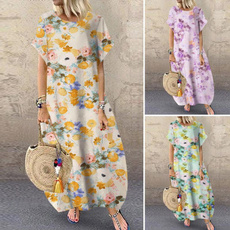 party, dressesforwomen, Floral, baggydres
