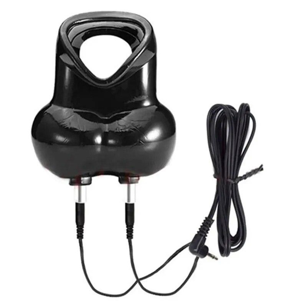 Cockring électrostimulateur Cuir BDSM – Sextoy Homme, électrique, Neuf