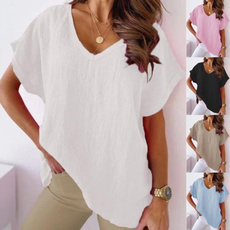 Plus size top, looseblouse, short sleeves, batsleeve