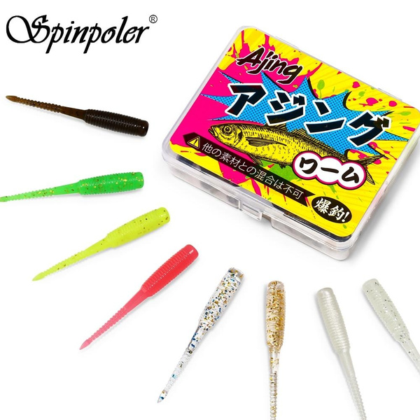 Spinpoler Wobblers Mini Ocean Rock Fishing Soft Lures Rubber Soft Baits ...
