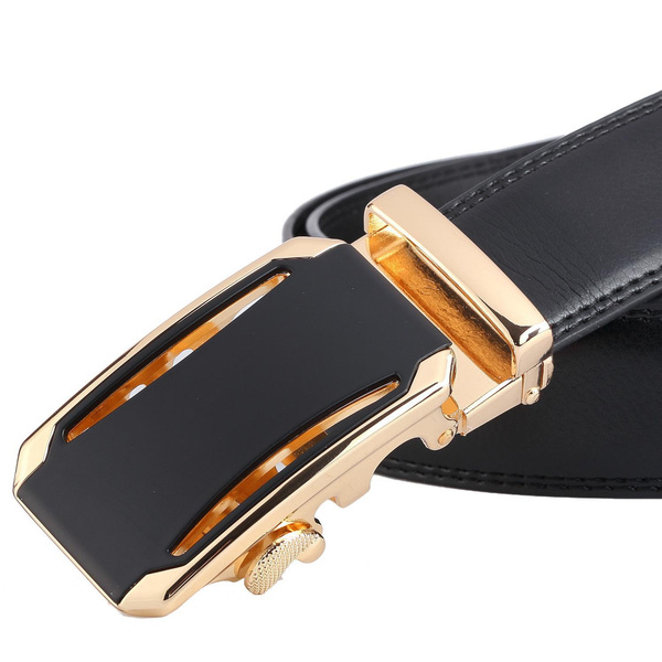 Plus Size Automatic Buckle Leather Belt for Men 80-150cm (1pc) | Wish