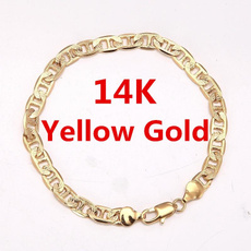 yellow gold, gold bracelet, chianbracelet, gold