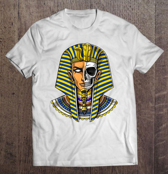 Egyptian Pharaoh Skull Tutankhamun King Tut Egypt Mythology T-Shirt | Wish