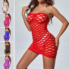Mini, nightwear, sexy, fishnetbodysuit