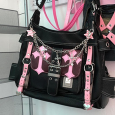 pink, Goth, Chain, Totes