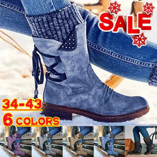 midcalfboot, shoes for womens, Winter, leather
