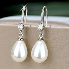 Hoop Earring, Jewelry, Pearl Earrings, pearls