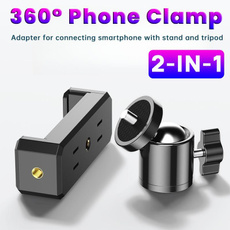 360rotatingphoneclamp, 14screw, phoneholderclamp, livestreamingtripod