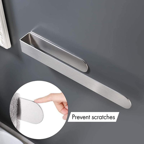 Hand Towel Holder - Self Adhesive Bathroom Towel Bar Stick on Wall