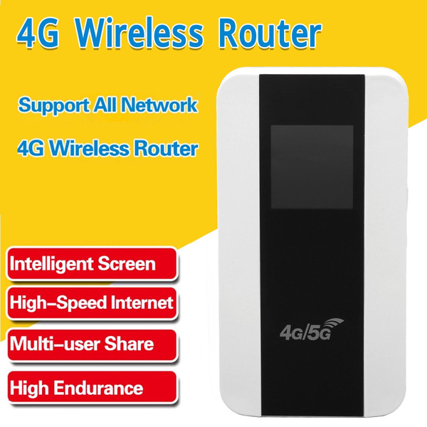 4G WiFi Router 150Mbps SIM Card Slot 10 Devices Supported LED Display ...