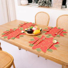 Home & Kitchen, tablemat, Flowers, Christmas