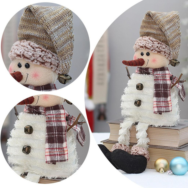 Snowman Cloth Ornament Christmas Decoration for Home Holiday 2024 New ...