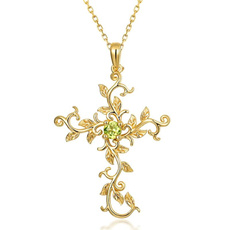 Fashion, Cross necklace, gold, filigreenecklace