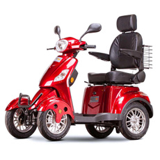 redscooter, adultmobilityscooter, deluxetouringscooter, stylishadultscooter