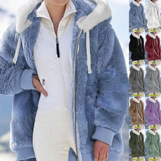 Casual Jackets, Plus Size, fur, Winter