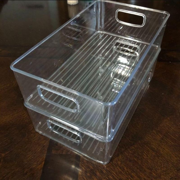 1pc PP Food Storage Box, Clear Refrigerator Storage Box For Refrigerator