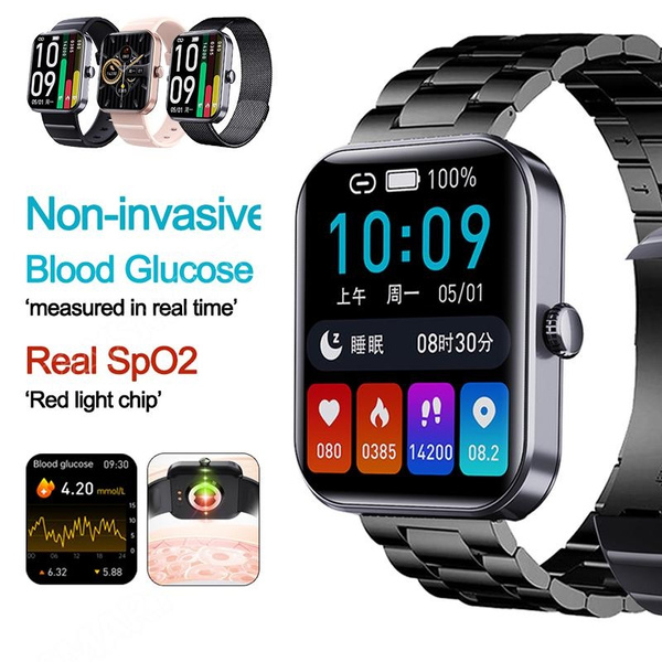 New Blood Glucose Monitor Health Smart Watch Men ECG Women