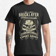 bricklayer, Round neck, Style, Funny T Shirt