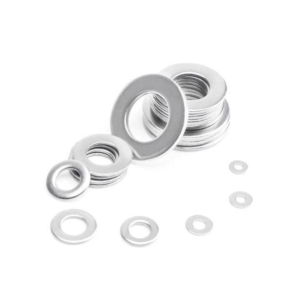 100pcs Stainless Steel Flat Washers, Fender Washers, Metric Metal Lock Washers M2 M2.5 M3 M3.5